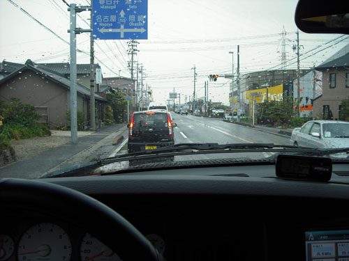 いつものラム　ピックアップの車窓。